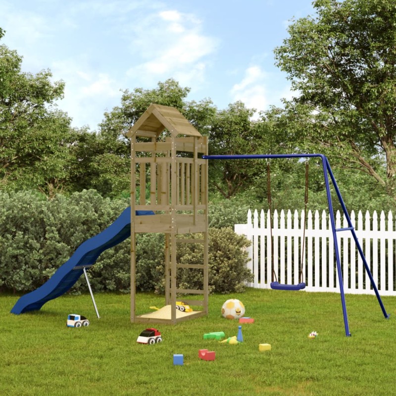 vidaXL Parque infantil de exterior madera de pino impregnada vidaXL Parque infantil de exterior madera de pino impregnada