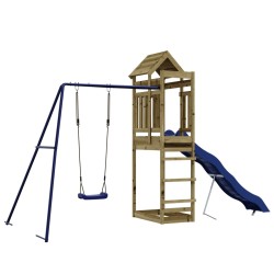 vidaXL Parque infantil de exterior madera de pino impregnada