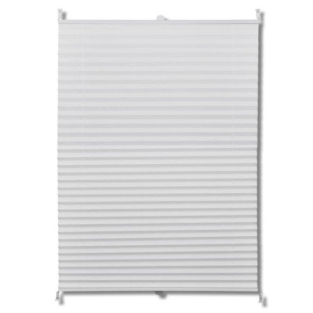 Persiana Cortina plisada blanca 80x200cm