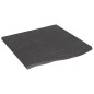 vidaXL Encimera de baño madera maciza tratada gris oscuro 60x60x2 cm vidaXL Encimera de baño madera maciza tratada gris oscuro 60x60x2 cm