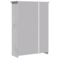 vidaXL Armario de 3 puertas pino Panamá Range blanco 118x50x171,5 cm