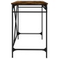 vidaXL Escritorio hierro madera contrachapada roble humo 100x50x75 cm vidaXL Escritorio hierro madera contrachapada roble humo 100x50x75 cm