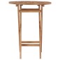 vidaXL Mesa de jardín plegable madera maciza de teca 60 cm vidaXL Mesa de jardín plegable madera maciza de teca 60 cm