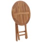 vidaXL Mesa de jardín plegable madera maciza de teca 60 cm vidaXL Mesa de jardín plegable madera maciza de teca 60 cm