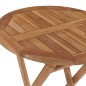 vidaXL Mesa de jardín plegable madera maciza de teca 60 cm vidaXL Mesa de jardín plegable madera maciza de teca 60 cm