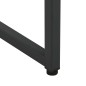 vidaXL Aparador de acero negro 80x35x100 cm