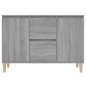 vidaXL Aparador de madera contrachapada gris Sonoma 103,5x35x70 cm vidaXL Aparador de madera contrachapada gris Sonoma 103,5x35x70 cm