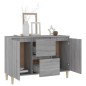 vidaXL Aparador de madera contrachapada gris Sonoma 103,5x35x70 cm vidaXL Aparador de madera contrachapada gris Sonoma 103,5x35x70 cm