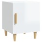 vidaXL Mesitas de noche 2 uds madera contrachapada blanco brillante vidaXL Mesitas de noche 2 uds madera contrachapada blanco brillante