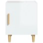 vidaXL Mesitas de noche 2 uds madera contrachapada blanco brillante vidaXL Mesitas de noche 2 uds madera contrachapada blanco brillante