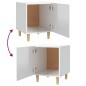 vidaXL Mesitas de noche 2 uds madera contrachapada blanco brillante vidaXL Mesitas de noche 2 uds madera contrachapada blanco brillante