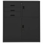vidaXL Armario de oficina de acero gris antracita 90x40x102 cm