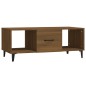 vidaXL Mesa de centro madera contrachapada marrón roble 102x50x40 cm vidaXL Mesa de centro madera contrachapada marrón roble 102x50x40 cm