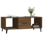 vidaXL Mesa de centro madera contrachapada marrón roble 102x50x40 cm vidaXL Mesa de centro madera contrachapada marrón roble 102x50x40 cm