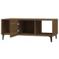 vidaXL Mesa de centro madera contrachapada marrón roble 102x50x40 cm vidaXL Mesa de centro madera contrachapada marrón roble 102x50x40 cm