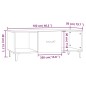 vidaXL Mesa de centro madera contrachapada marrón roble 102x50x40 cm vidaXL Mesa de centro madera contrachapada marrón roble 102x50x40 cm