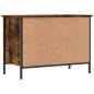 vidaXL Zapatero madera de ingeniería roble ahumado 69x35x50 cm vidaXL Zapatero madera de ingeniería roble ahumado 69x35x50 cm