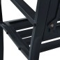 vidaXL Banco de jardín acero negro 125 cm vidaXL Banco de jardín acero negro 125 cm