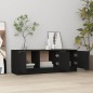 vidaXL Mueble de TV madera contrachapada negro 102x35x36,5 cm vidaXL Mueble de TV madera contrachapada negro 102x35x36,5 cm