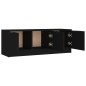 vidaXL Mueble de TV madera contrachapada negro 102x35x36,5 cm vidaXL Mueble de TV madera contrachapada negro 102x35x36,5 cm