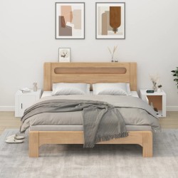 vidaXL Mesitas de noche 2 unidades color blanco 50x39x47 cm