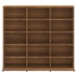 vidaXL Estantería de CDs contrachapada marrón roble 102x23x89,5 cm vidaXL Estantería de CDs contrachapada marrón roble 102x23x89,5 cm