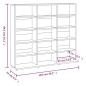 vidaXL Estantería de CDs contrachapada marrón roble 102x23x89,5 cm vidaXL Estantería de CDs contrachapada marrón roble 102x23x89,5 cm