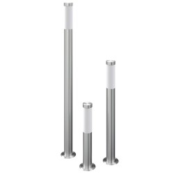 vidaXL Juego de lámparas de jardín 3 pzas acero inoxidable impermeable