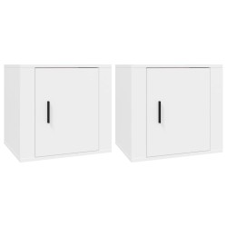 vidaXL Mesitas de noche 2 unidades color blanco 50x39x47 cm