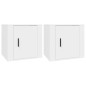 vidaXL Mesitas de noche 2 unidades color blanco 50x39x47 cm vidaXL Mesitas de noche 2 unidades color blanco 50x39x47 cm