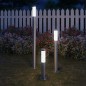 vidaXL Juego de lámparas de jardín 3 pzas acero inoxidable impermeable vidaXL Juego de lámparas de jardín 3 pzas acero inoxidable impermeable