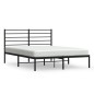 vidaXL Estructura de cama con cabecero metal negro 120x190 cm vidaXL Estructura de cama con cabecero metal negro 120x190 cm