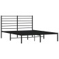 vidaXL Estructura de cama con cabecero metal negro 120x190 cm vidaXL Estructura de cama con cabecero metal negro 120x190 cm
