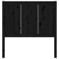 vidaXL Cabecero de cama madera maciza de pino negro 95,5x4x100 cm