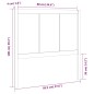 vidaXL Cabecero de cama madera maciza de pino negro 95,5x4x100 cm
