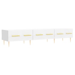 vidaXL Mueble de TV madera de ingeniería blanco 150x36x30 cm