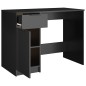 vidaXL Escritorio de madera contrachapada negro 100x50x75 cm vidaXL Escritorio de madera contrachapada negro 100x50x75 cm