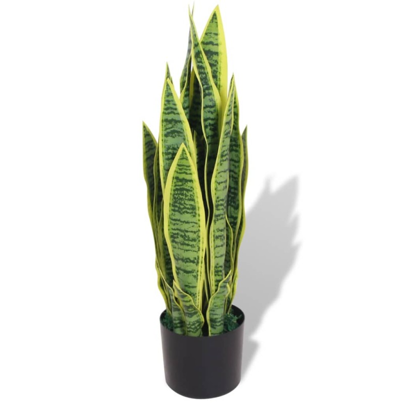 vidaXL Planta sansevieria artificial con macetero 65 cm verde vidaXL Planta sansevieria artificial con macetero 65 cm verde