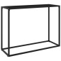 vidaXL Mesa consola vidrio templado negro 100x35x75 cm vidaXL Mesa consola vidrio templado negro 100x35x75 cm