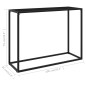 vidaXL Mesa consola vidrio templado negro 100x35x75 cm vidaXL Mesa consola vidrio templado negro 100x35x75 cm