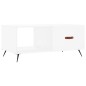 vidaXL Mesa de centro madera contrachapada blanco 90x50x40 cm