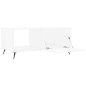 vidaXL Mesa de centro madera contrachapada blanco 90x50x40 cm