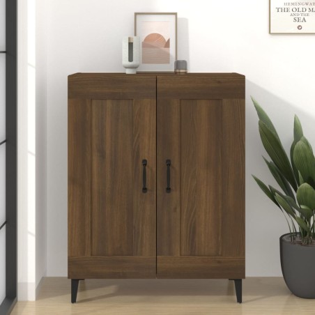 vidaXL Aparador de madera de ingeniería marrón roble 69,5x34x90 cm