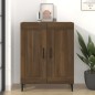 vidaXL Aparador de madera de ingeniería marrón roble 69,5x34x90 cm