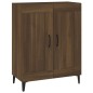vidaXL Aparador de madera de ingeniería marrón roble 69,5x34x90 cm
