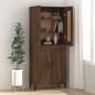 vidaXL Aparador de madera de ingeniería marrón roble 69,5x34x90 cm