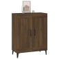 vidaXL Aparador de madera de ingeniería marrón roble 69,5x34x90 cm