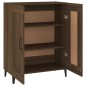 vidaXL Aparador de madera de ingeniería marrón roble 69,5x34x90 cm