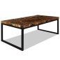 vidaXL Mesa de centro de teca y resina 110x60x40 cm vidaXL Mesa de centro de teca y resina 110x60x40 cm