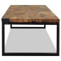 vidaXL Mesa de centro de teca y resina 110x60x40 cm vidaXL Mesa de centro de teca y resina 110x60x40 cm